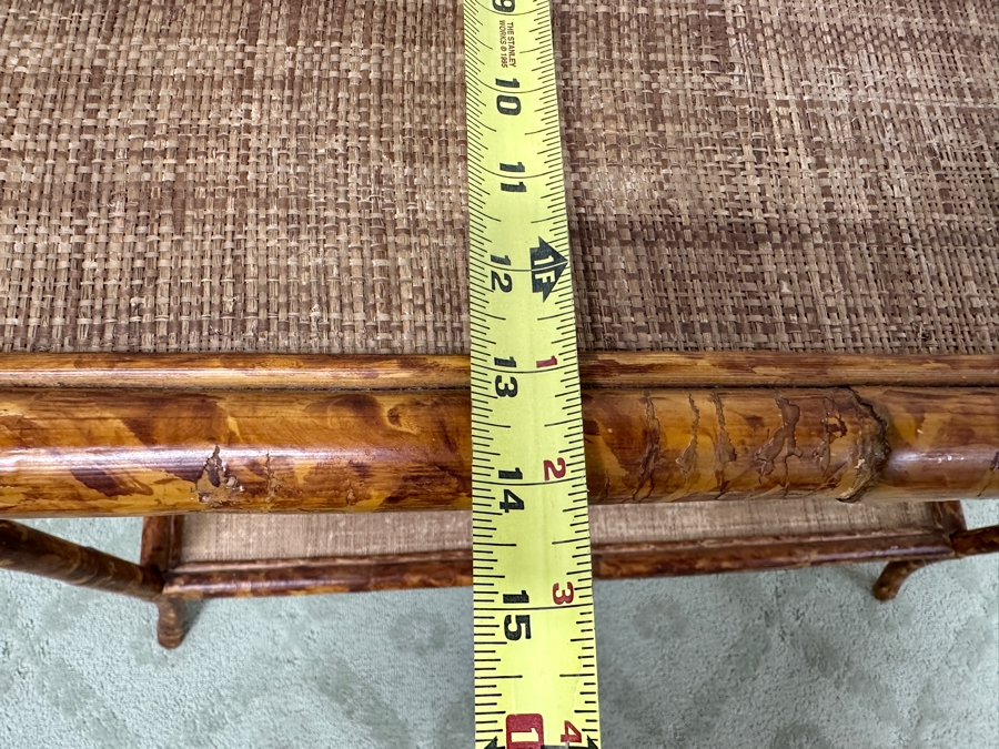 Vintage Bamboo Console Table 36W X 14'D x 30H [Photo 6]