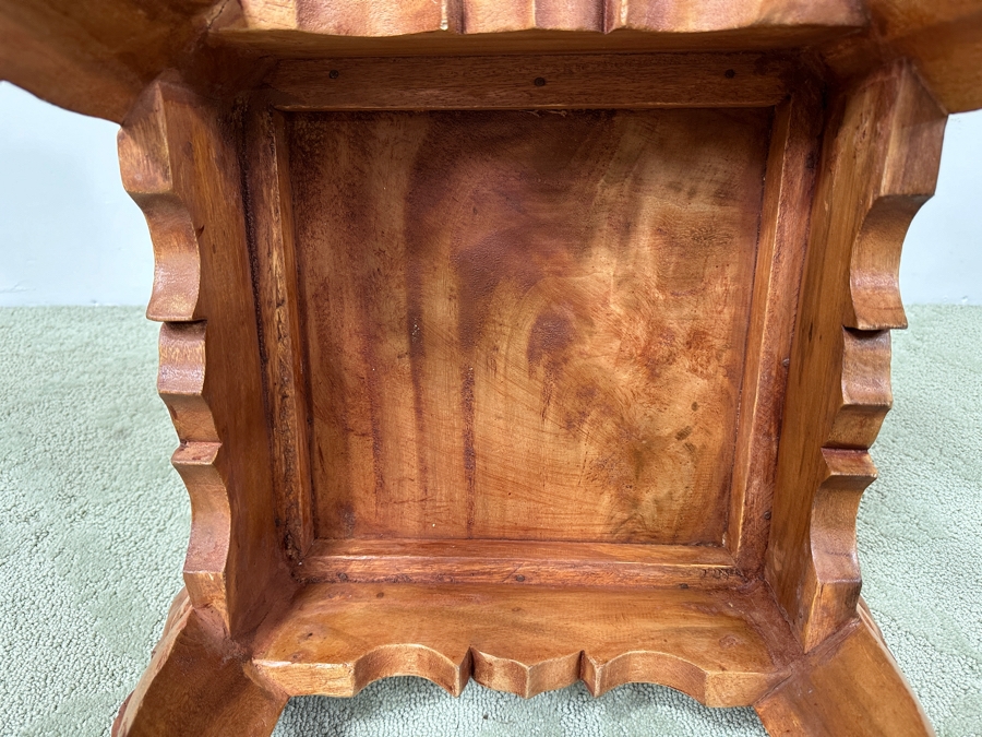 Wooden Elephant Stool 20W x 20D x 11.5H [Photo 6]