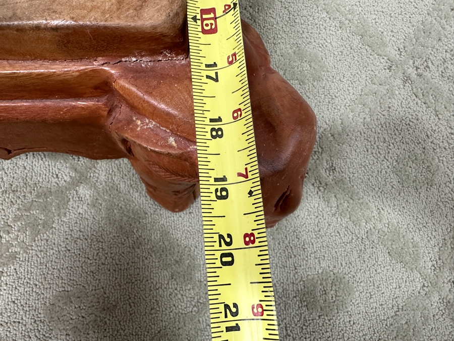 Wooden Elephant Stool 20W x 20D x 11.5H [Photo 8]