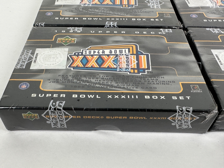 Just Added - (6) Factory Sealed Upper Deck Super Bowl XXXIII Box Sets Football Trading Cards 1999 [Photo 3]
