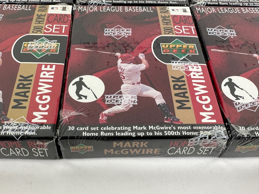 Just Added - (6) Factory Sealed Upper Deck Mark McGwire 500 Home Run Baseball Trading Cards 1999 [Photo 3]