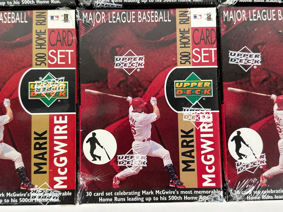 Just Added - (6) Factory Sealed Upper Deck Mark McGwire 500 Home Run Baseball Trading Cards 1999 [Photo 2]