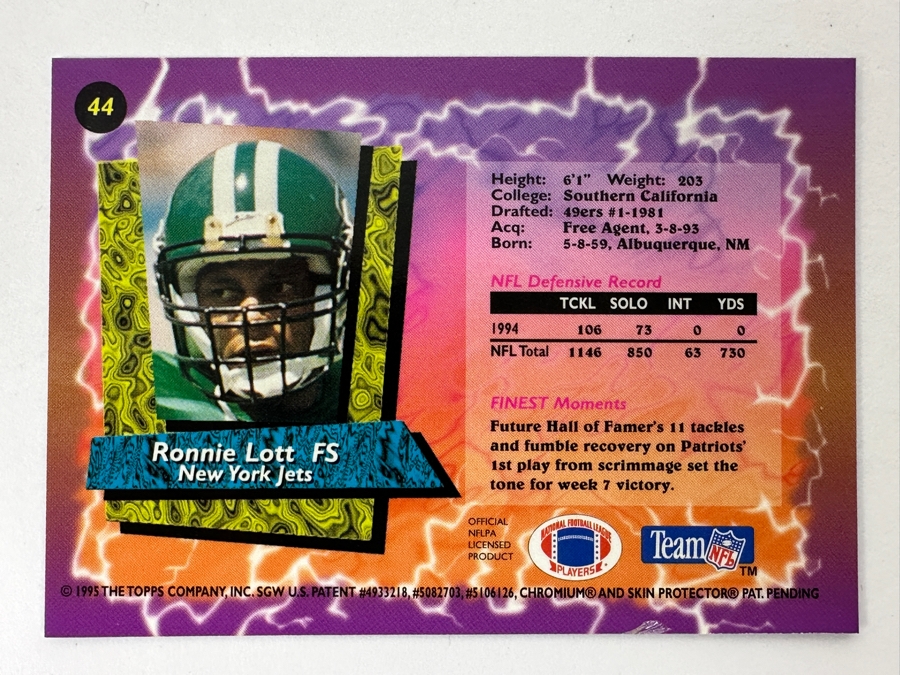 Just Added - (15) Topps Finest Refractor Football Cards With Protective Coating [Photo 11]