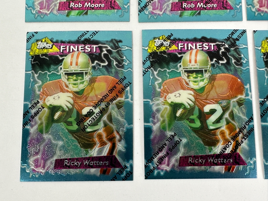 Just Added - (15) Topps Finest Refractor Football Cards With Protective Coating [Photo 10]