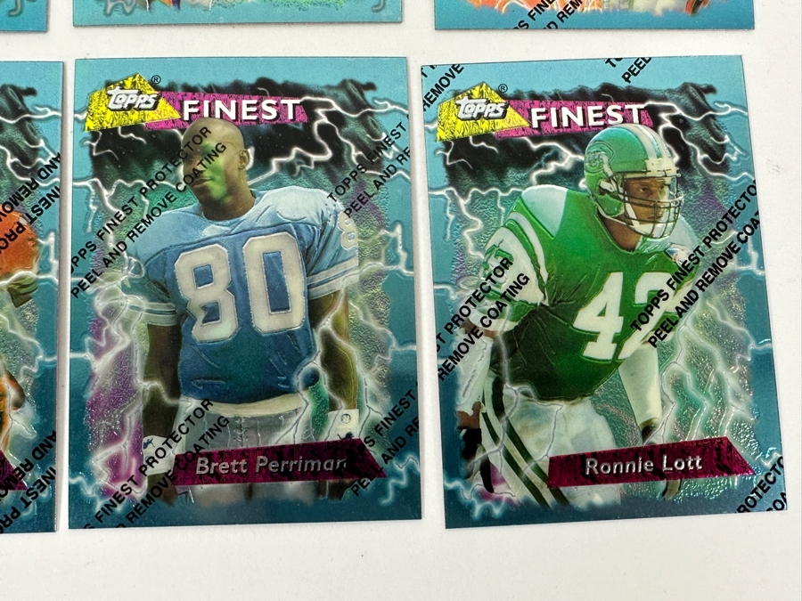 Just Added - (15) Topps Finest Refractor Football Cards With Protective Coating [Photo 8]