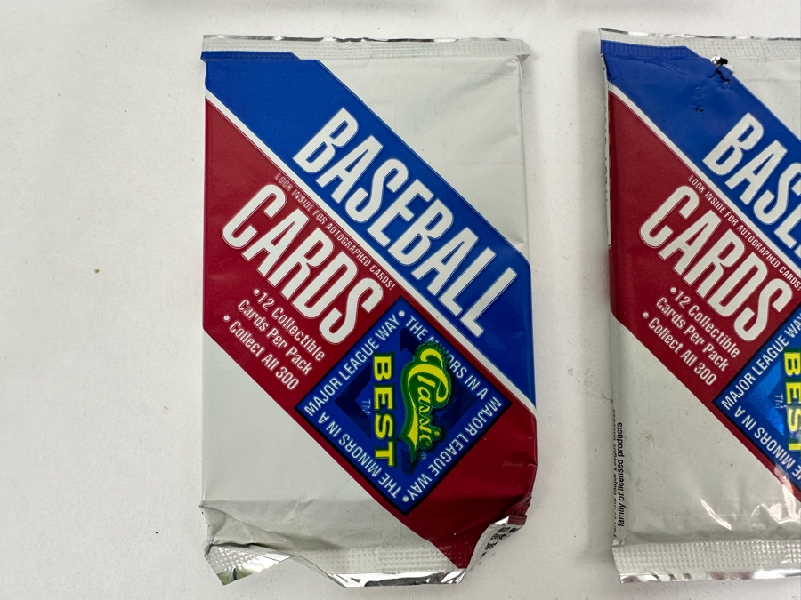 Just Added - (10) Unopened Packs Of 1993 Classic Best Baseball Cards With Possible Autographed Cards & (1) Unopened Pack Of 1994 Classic Best Pro Prospects Baseball Gold Cards With Rookie Cards [Photo 3]