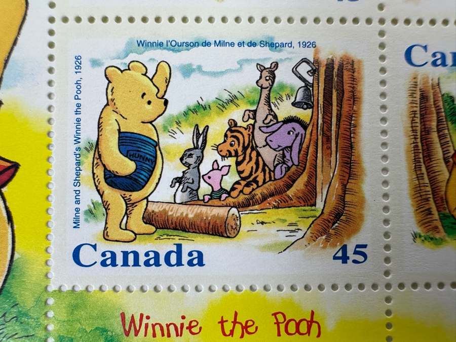 Just Added - (4) Limited Edition Canadian Mint Walt Disney World Florida Stamps Sheets Art By Anthony Van Bruggen [Photo 4]