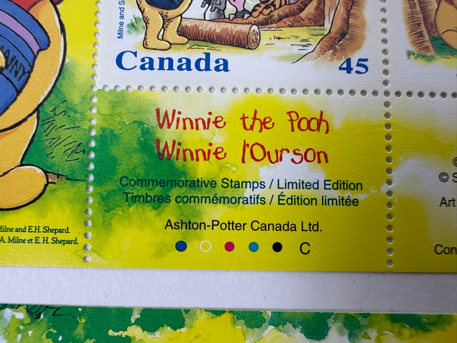 Just Added - (4) Limited Edition Canadian Mint Walt Disney World Florida Stamps Sheets Art By Anthony Van Bruggen [Photo 5]