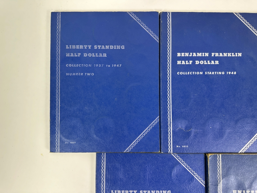 Just Added - (5) Empty Whitman Coin Books For Silver Dollars, Liberty Standing Half Dollars & Franklin Half Dollars [Photo 4]