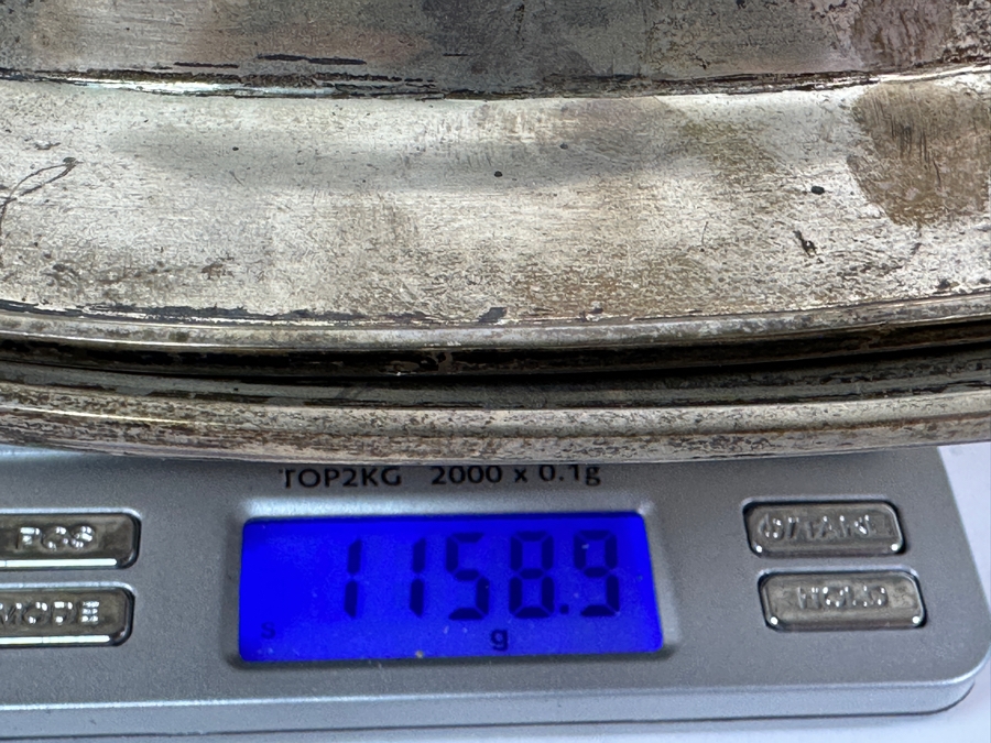 Heavy Sterling Silver (.950) Covered Dish With Handles Signed Regil Mexico Weighs 1,158.9g [Photo 10]