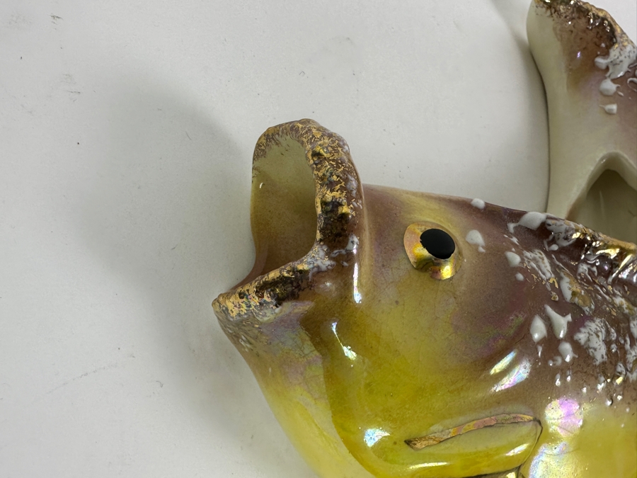 MCM Ceramic Fish Wall Planter 7W X 7H [Photo 3]