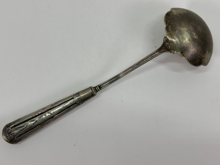 Sterling Silver Ladle 130g (Handle Appears To Be Weighted) [Photo 6]