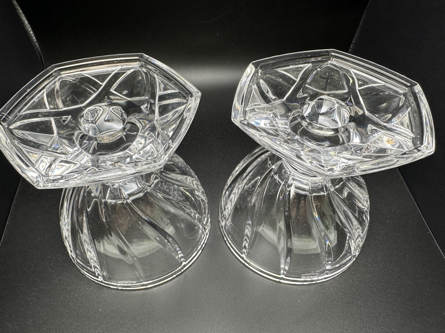 Pair Of Waterford Marquis Candleholders 4'H [Photo 5]