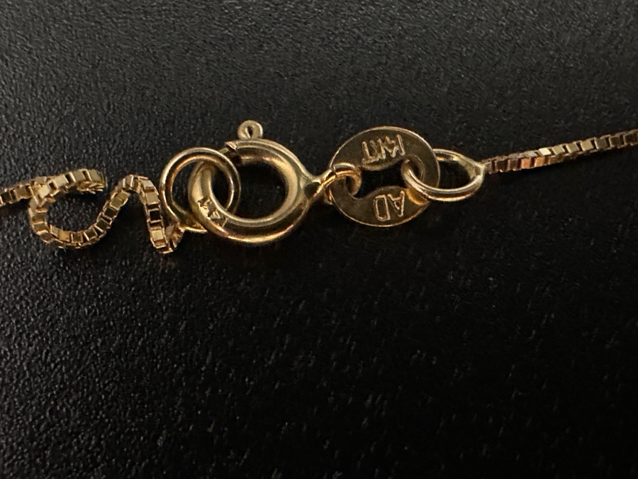 14k Gold Plumeria / Pearl Pendant 18' Necklace With Matching Earrings From Maui Divers Jewelry 4.0g [Photo 8]