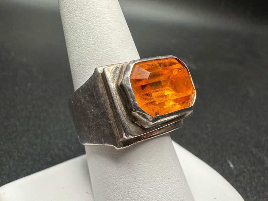 Sterling Silver Ring Size 8 13.7g [Photo 3]