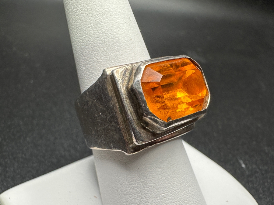 Sterling Silver Ring Size 8 13.7g [Photo 4]