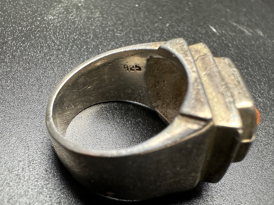 Sterling Silver Ring Size 8 13.7g [Photo 7]