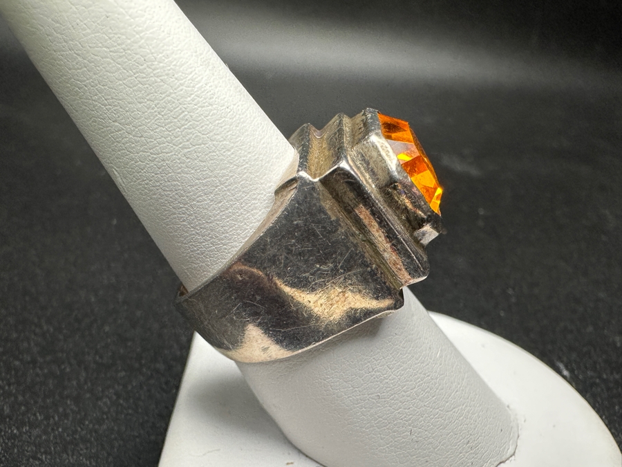 Sterling Silver Ring Size 8 13.7g [Photo 5]