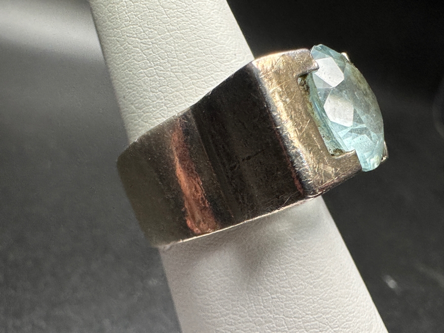 Sterling Silver Modernist Ring Size 5.5 9.8g [Photo 4]