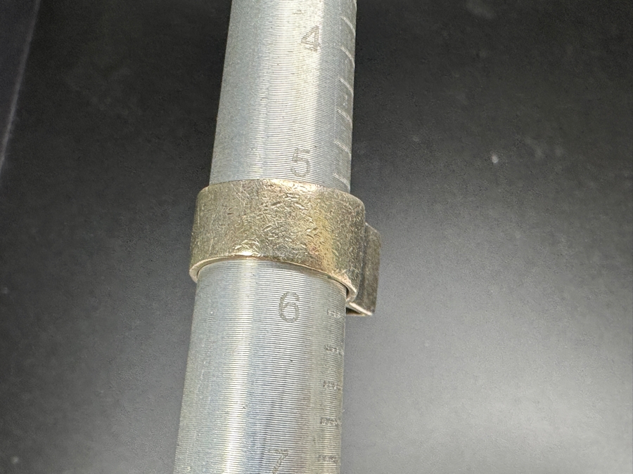 Sterling Silver Modernist Ring Size 5.5 9.8g [Photo 10]