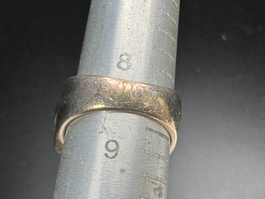 Sterling Silver Turquoise Ring Size 8.5 11.5g [Photo 7]