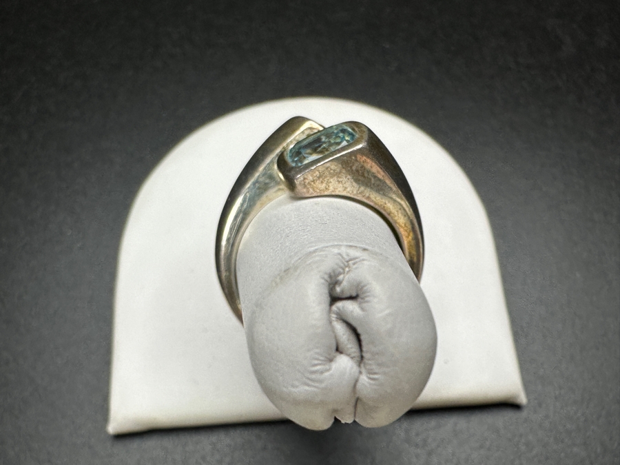 Sterling Silver Modernist Ring Size 7.5 7.6g [Photo 7]