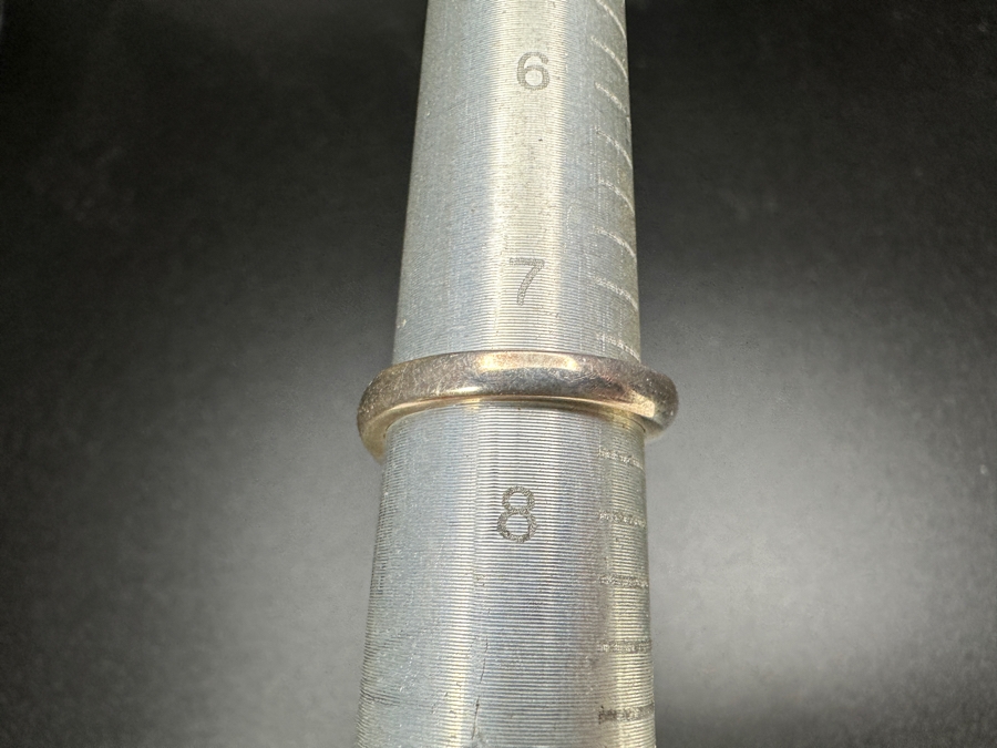 Sterling Silver Modernist Ring Size 7.5 7.6g [Photo 10]