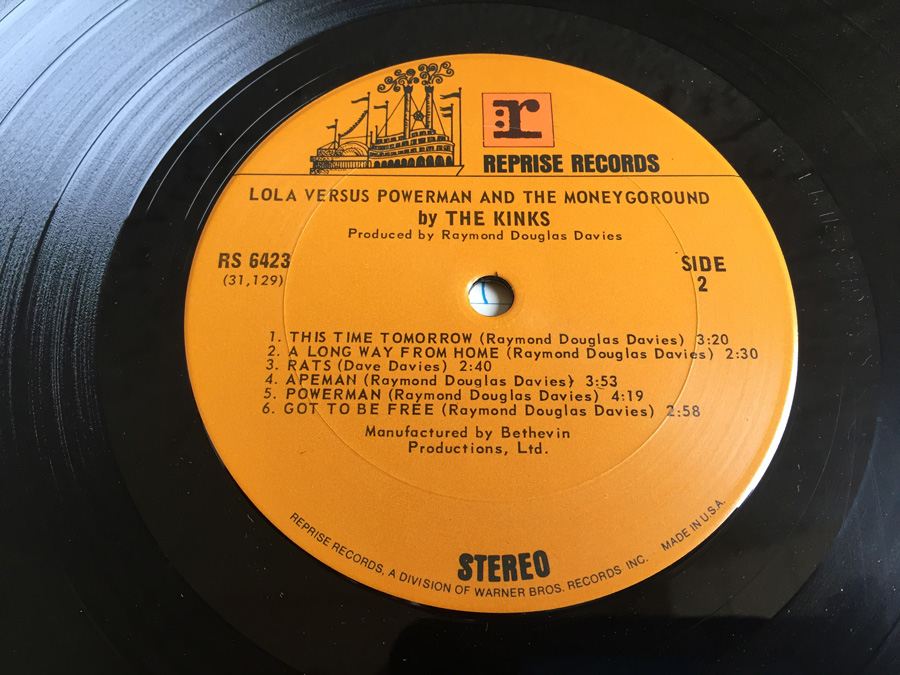 Kinks - Lola Versus Powerman And The Moneygoround - Part One - RS 6423