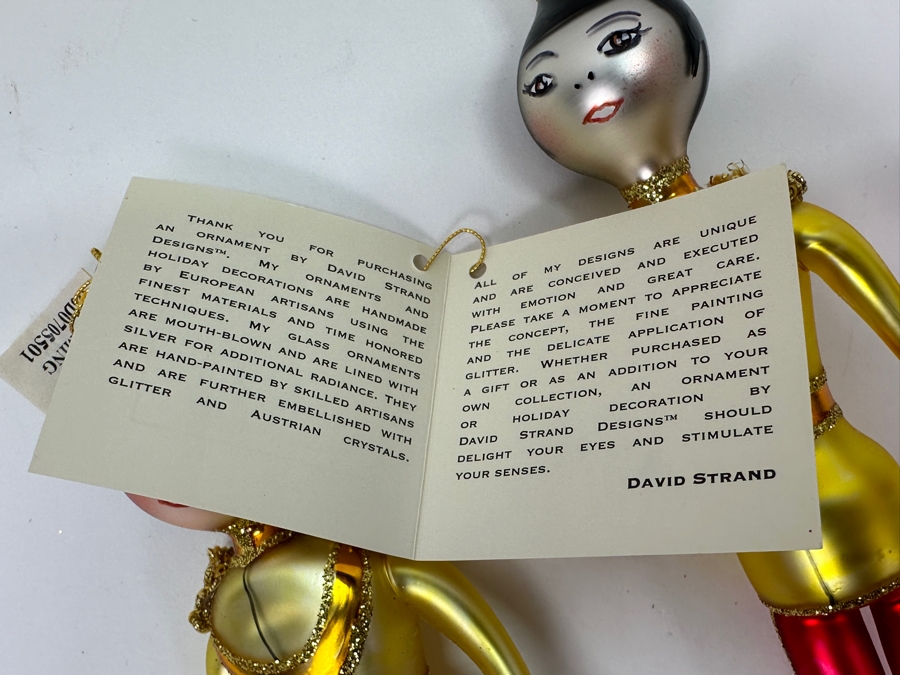 David Strand Pair of Handmade Glass Prince Charming Christmas Ornaments Retails $156 [Photo 7]