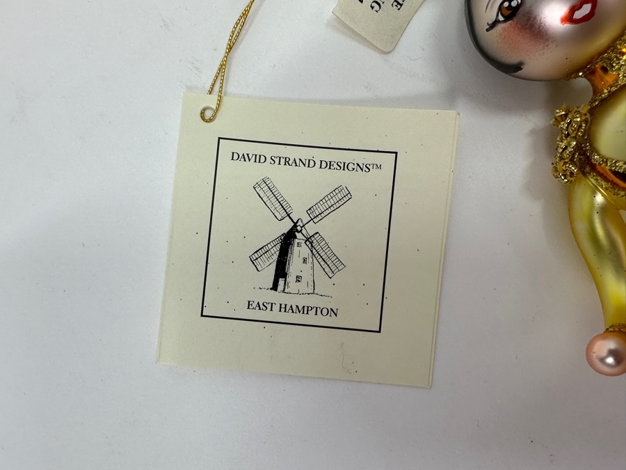 David Strand Pair of Handmade Glass Prince Charming Christmas Ornaments Retails $156 [Photo 5]