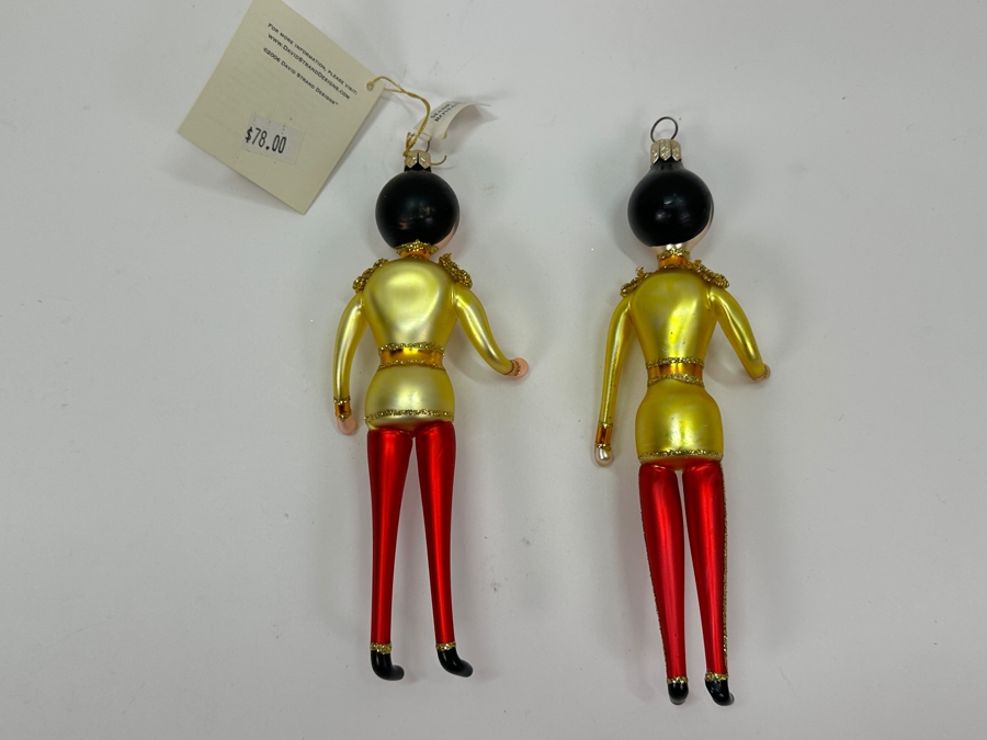 David Strand Pair of Handmade Glass Prince Charming Christmas Ornaments Retails $156 [Photo 8]
