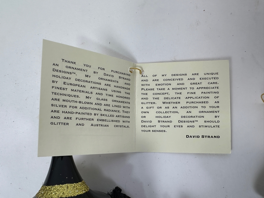 (3) David Strand Handmade Glass Flying Witch Ornaments Retails $228 [Photo 6]