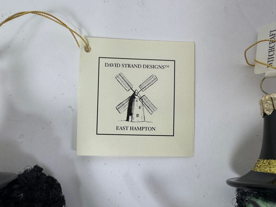 (3) David Strand Handmade Glass Flying Witch Ornaments Retails $228 [Photo 4]