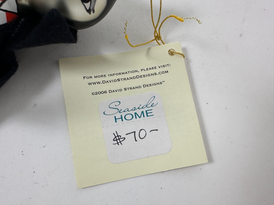 (2) David Strand Handmade Glass Christmas Ornaments Retails $140 [Photo 6]