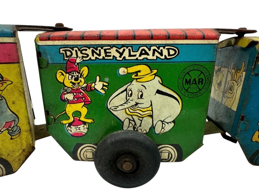 Vintage Marx Toys Casey Jr. Disneyland Express Tin Litho Wind-up Toy Train 12.5'L [Photo 3]