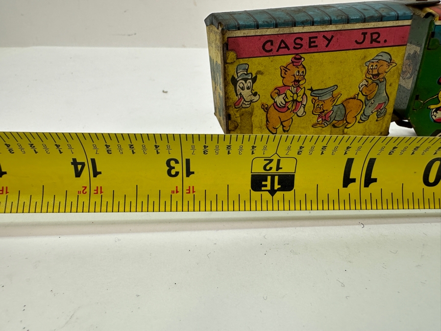 Vintage Marx Toys Casey Jr. Disneyland Express Tin Litho Wind-up Toy Train 12.5'L [Photo 14]