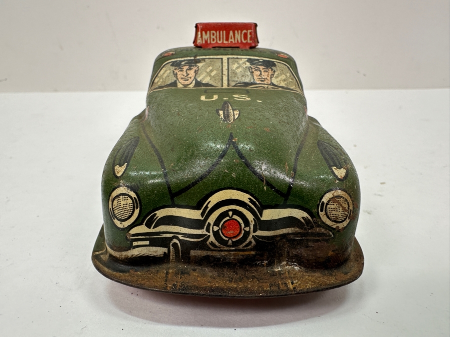 Vintage Lupor Metal US Military Ambulance Toy 7'L [Photo 4]