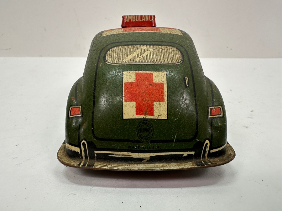 Vintage Lupor Metal US Military Ambulance Toy 7'L [Photo 6]