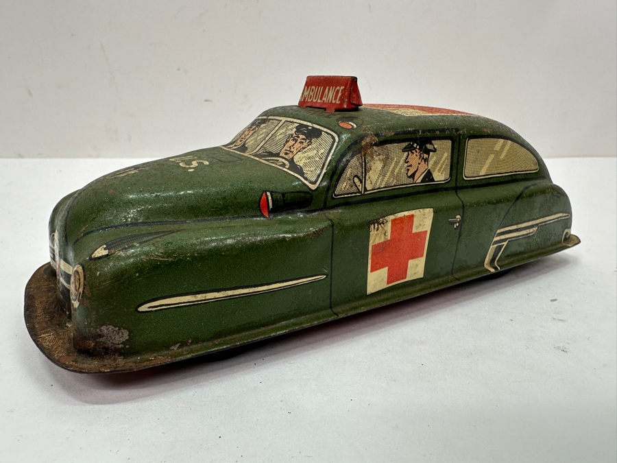 Vintage Lupor Metal US Military Ambulance Toy 7'L [Photo 2]