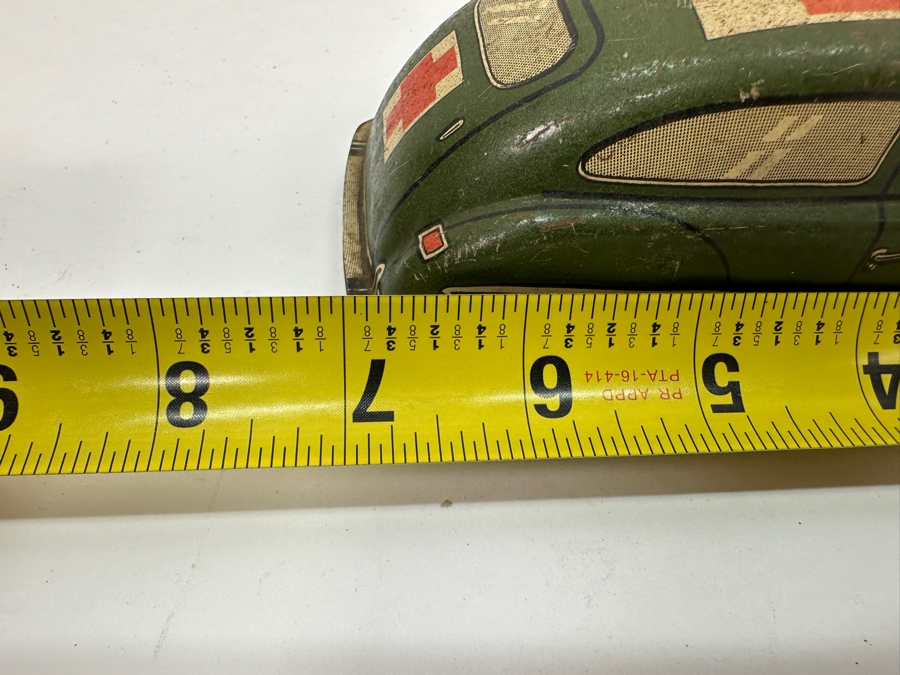 Vintage Lupor Metal US Military Ambulance Toy 7'L [Photo 9]