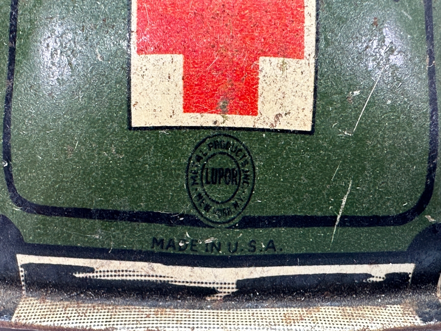 Vintage Lupor Metal US Military Ambulance Toy 7'L [Photo 7]