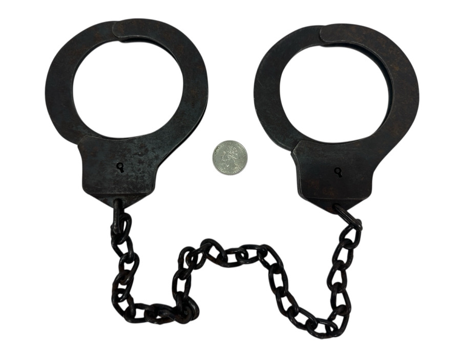 Vintage Police Leg Irons Shackles