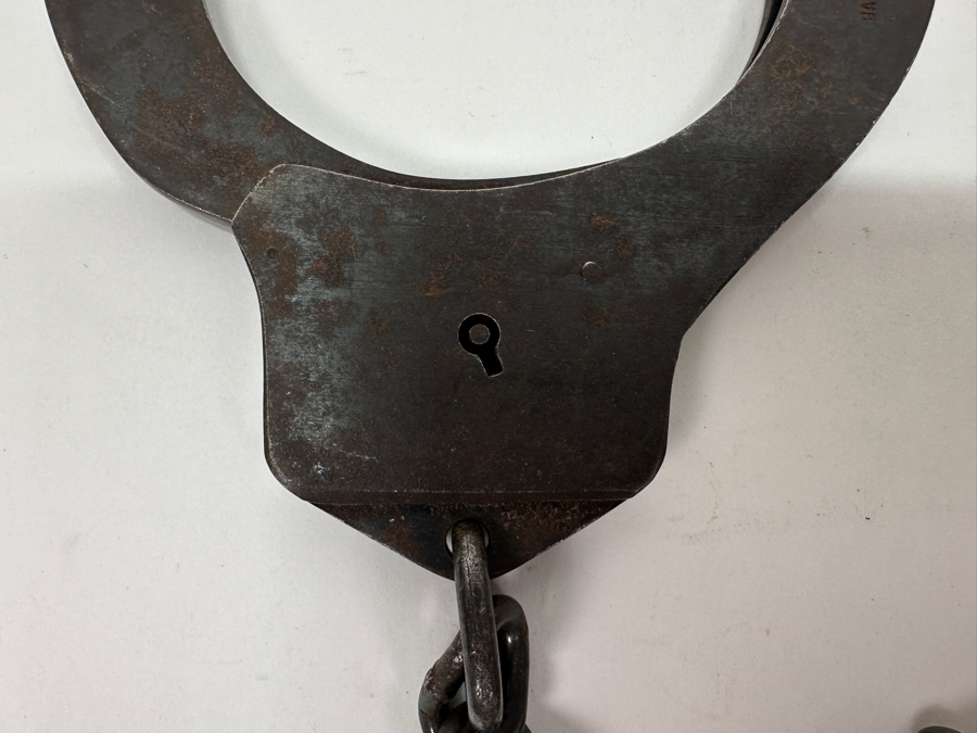 Vintage Police Leg Irons Shackles [Photo 4]