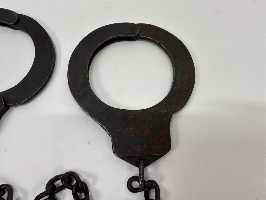 Vintage Police Leg Irons Shackles [Photo 3]