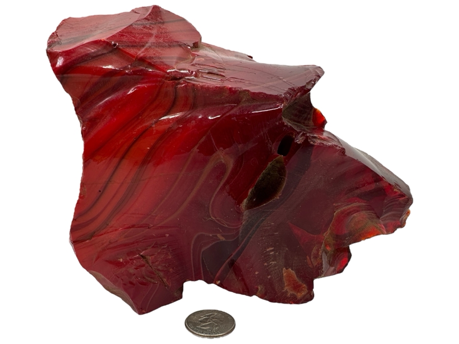 Red Andara Crystal Piece 7' x 6' x 3.5'
