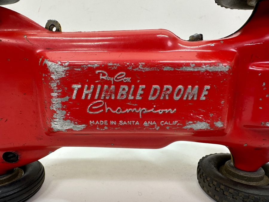 Vintage Roy Cox Thimble Drome Champion Tether Toy Car 9.5'L [Photo 10]
