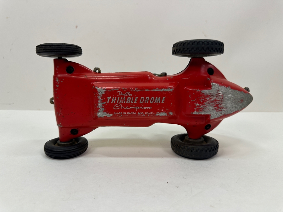 Vintage Roy Cox Thimble Drome Champion Tether Toy Car 9.5'L [Photo 9]