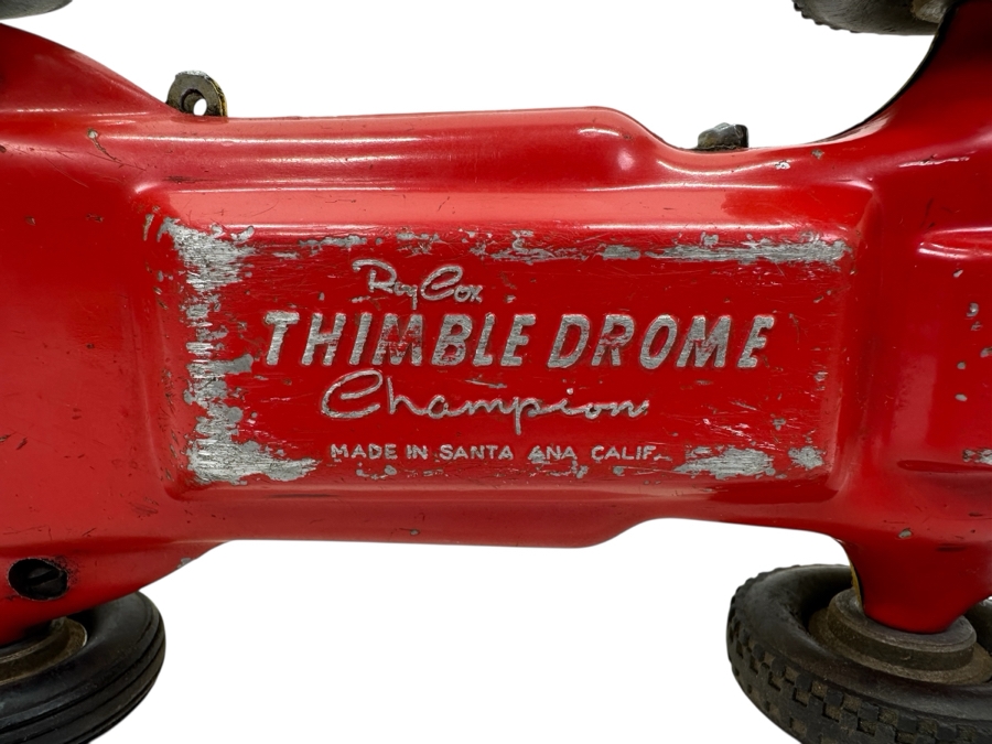Vintage Roy Cox Thimble Drome Champion Tether Toy Car 9.5'L [Photo 3]