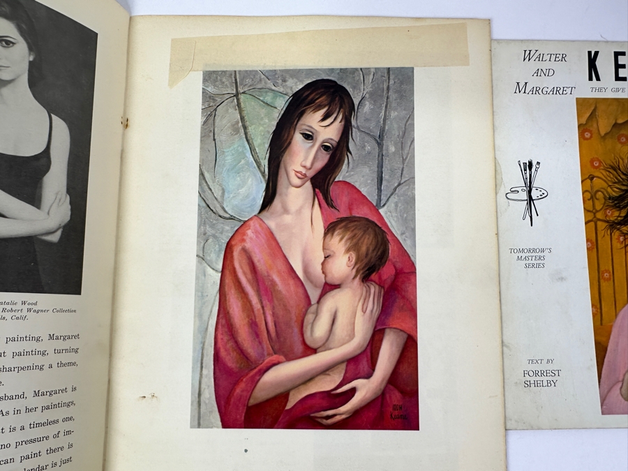 (3) Margaret And Walter Keane Portfolio Editions Art Books - Middle Book Is Hand Signed By Artist Walter Keane [Photo 14]