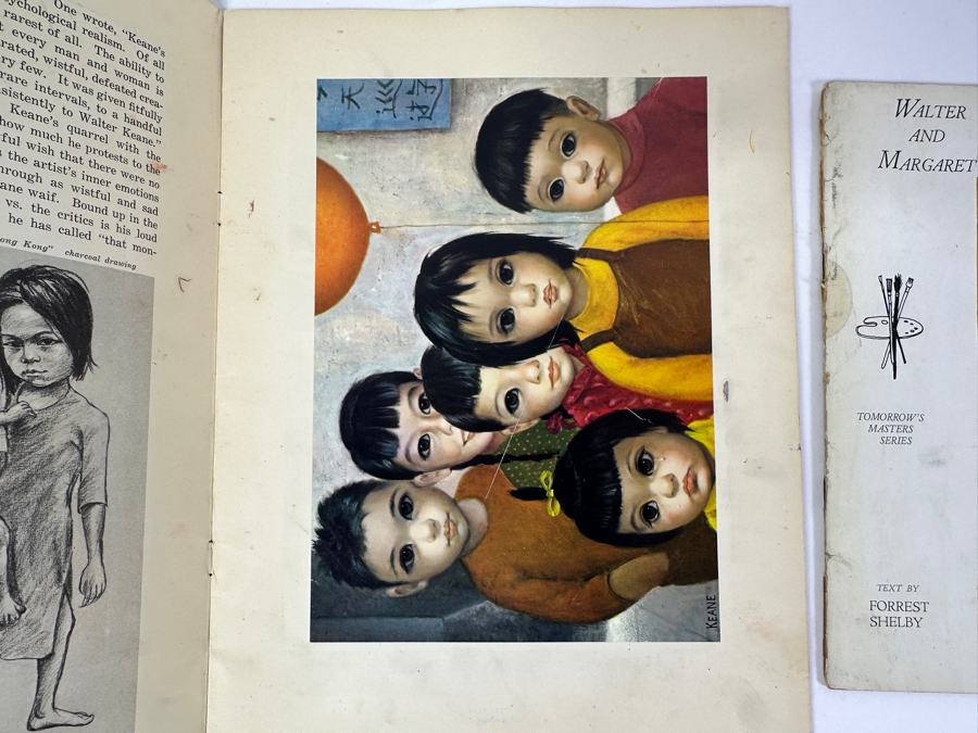 (3) Margaret And Walter Keane Portfolio Editions Art Books - Middle Book Is Hand Signed By Artist Walter Keane [Photo 7]